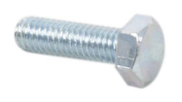 Universal motorcycle 6 x 20mm plated hex head bolt - 1.0 pitch pack of 10