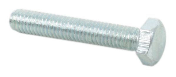 Universal motorcycle 6 x 35mm plated hex head bolt - 1.0 pitch pack of 10