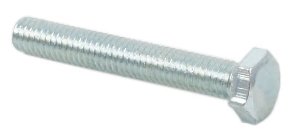 Universal motorcycle 6 x 40mm plated hex head bolt - 1.0 pitch pack of 10