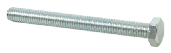 Universal motorcycle 6 x 60mm plated hex head bolt - 1.0 pitch pack of 10