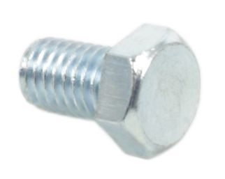 Universal motorcycle 8 x 12mm plated hex head bolt - 1.25 pitch pack of 10