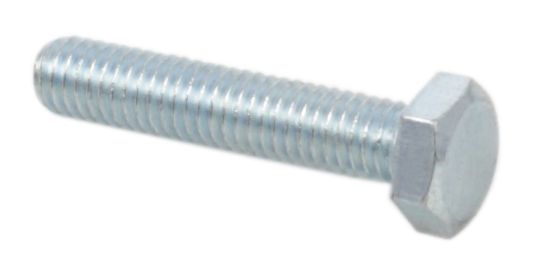 Universal motorcycle 8 x 30mm plated hex head bolt - 1.25 pitch pack of 10