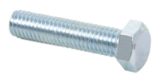 Universal motorcycle 8 x 35mm plated hex head bolt - 1.25 pitch pack of 10