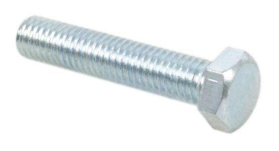Universal motorcycle 8 x 40mm plated hex head bolt - 1.25 pitch pack of 10