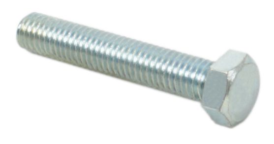 Universal motorcycle 8 x 45mm plated hex head bolt - 1.25 pitch pack of 10