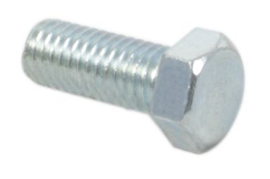 Universal motorcycle 10 x 25mm plated hex head bolt - 1.25 pitch pack of 10
