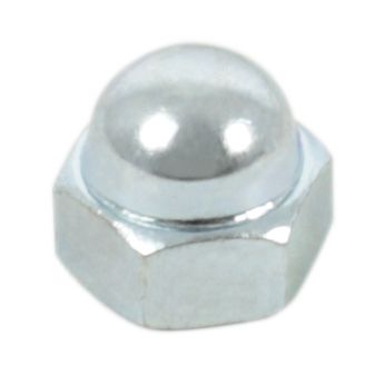 Universal motorcycle 8mm steel plated ISO cap nut pack of 10
