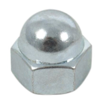 Universal motorcycle 12mm steel plated ISO cap nut pack of 10