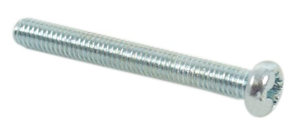 Universal motorcycle 3 x 25mm steel plated lens screws - ISO standard pitch pack of 10