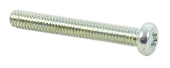 Universal motorcycle 4 x 30mm steel plated lens screws - ISO standard pitch pack of 10