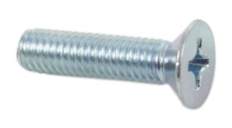Universal motorcycle 6 x 25mm flathead phillips screws pack of 10