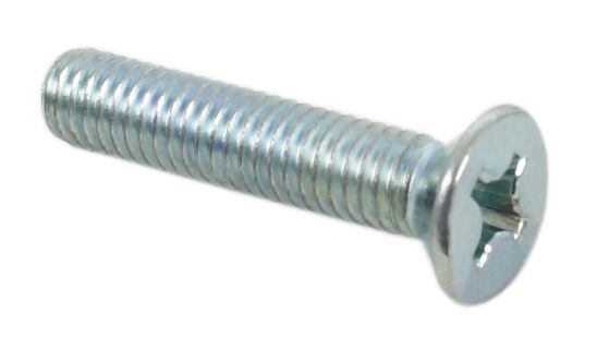 Universal motorcycle 6 x 30mm flathead phillips screws pack of 10