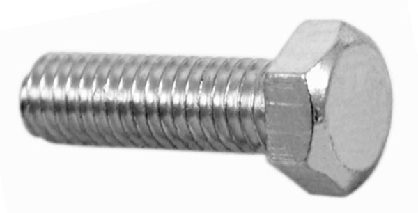 Universal motorcycle 5 x 15mm plated hex head bolts - 1.25 pitch pack of 10