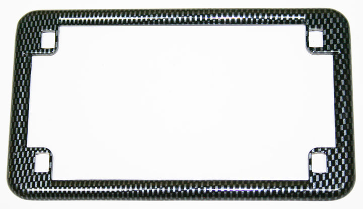 Universal motorcycle carbon USA license plate frame