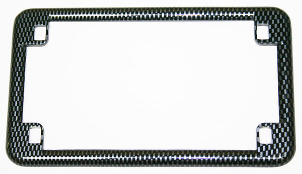 Universal motorcycle carbon USA license plate frame