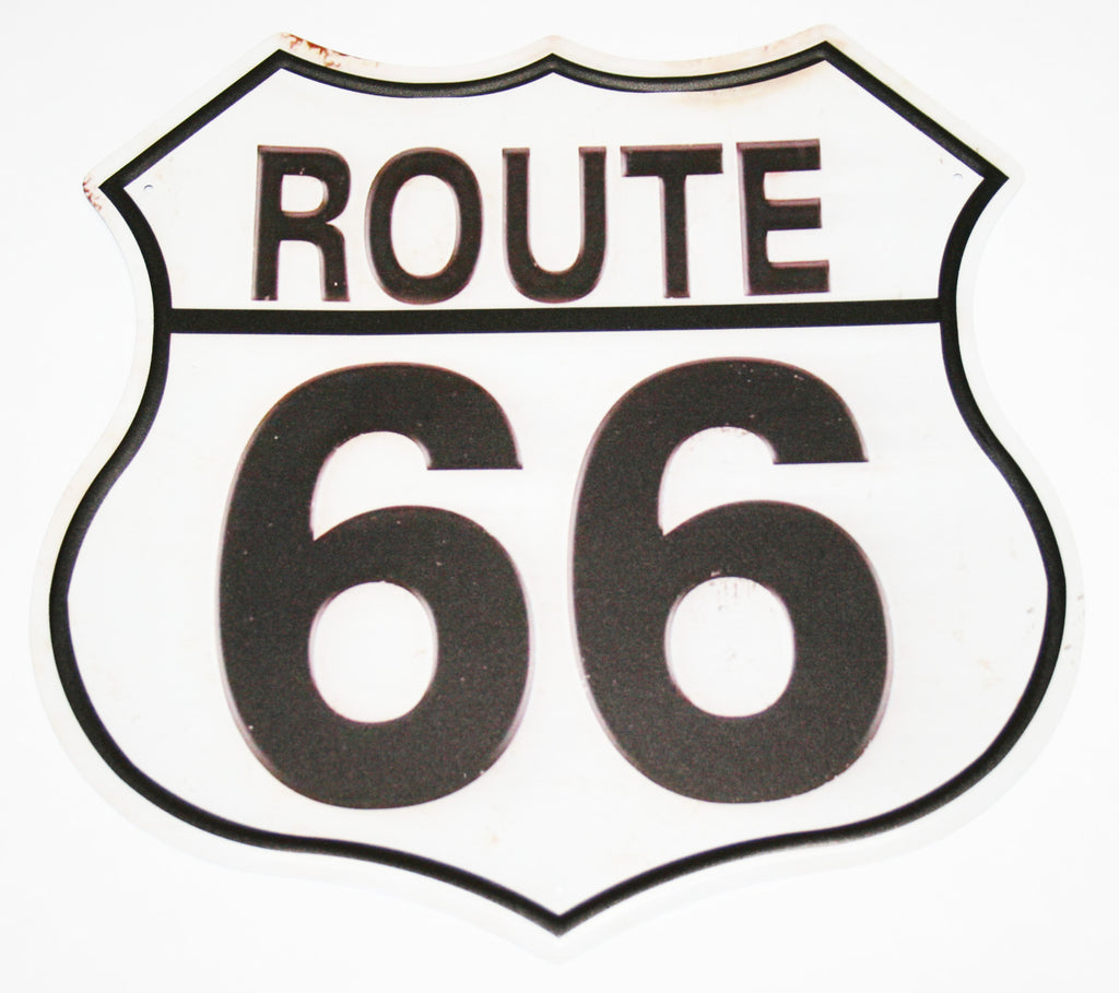 Route 66 - Plaque en tôle