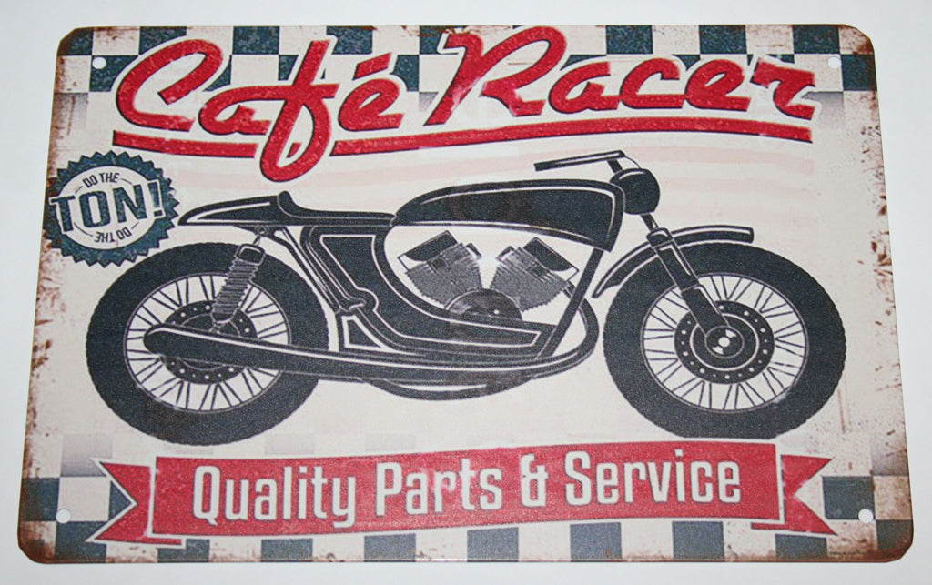 Cafe Racer (Pièces de qualité) - Plaque en tôle