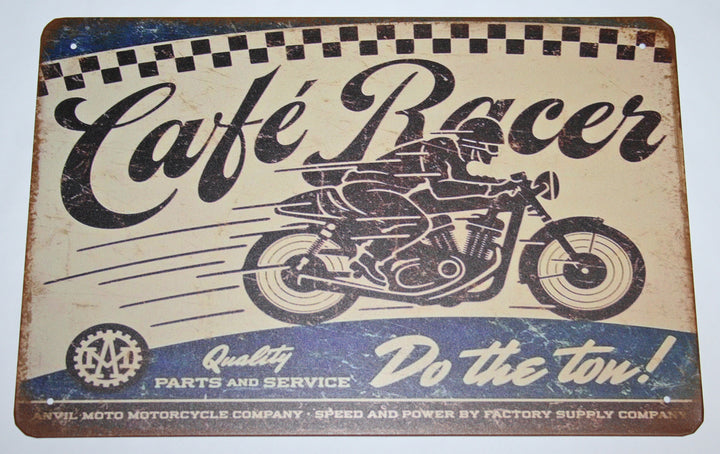 Universal motorcycle cafe racer (do the ton) tin sign