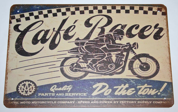 Universal motorcycle cafe racer (do the ton) tin sign