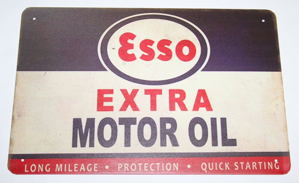 Esso Extra Motor Oil - Plaque en métal