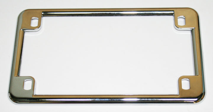Universal motorcycle chrome USA license plate flame