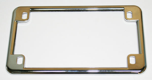 Universal motorcycle chrome USA license plate flame