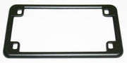 Universal motorcycle matte black USA license plate frame