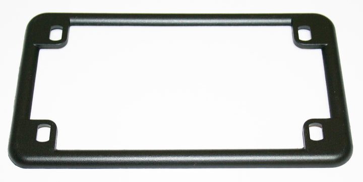 Universal motorcycle matte black USA license plate frame