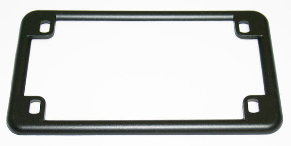 Universal motorcycle matte black USA license plate frame