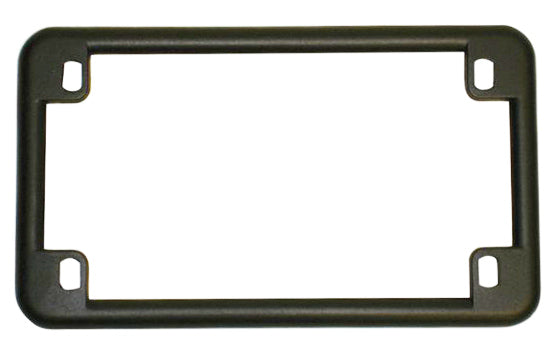 Universal motorcycle matte black USA license plate frame
