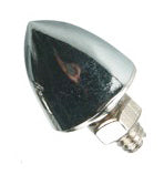 Universal motorcycle chrome bullet shaped license plate bolt