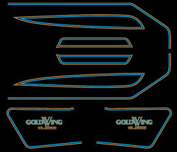 Honda GL1000 complete decal set