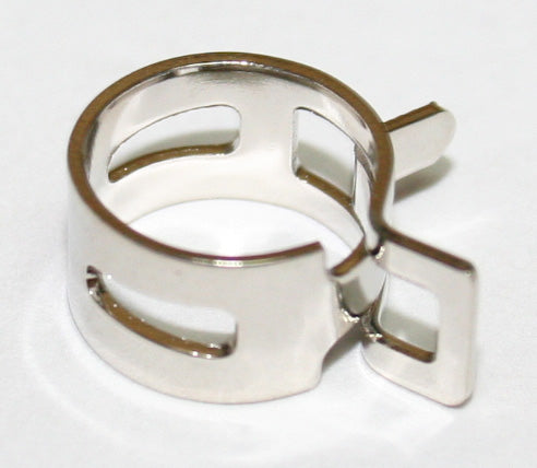 Universal motorcycle 12mm to 14mm ID. deluxe spring hose clamps pack of 10