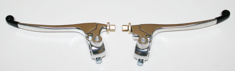 Custom Brake & Clutch Lever Assemblies ~ Silver - Goldwingparts.com