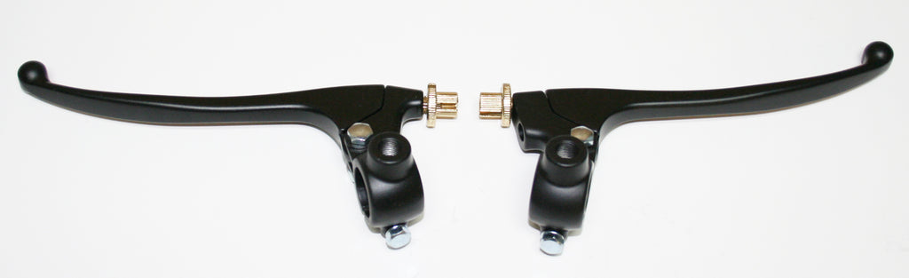 Custom Brake & Clutch Lever Assemblies ~ Black - Goldwingparts.com