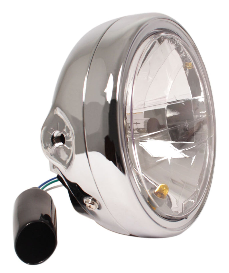 Replacement Headlamp Assembly ~ Diamond Cut ~ Chrome - Goldwingparts.com